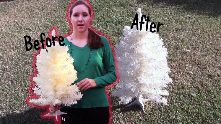 HOW TO CLEAN A WHITE CHRISTMAS TREE