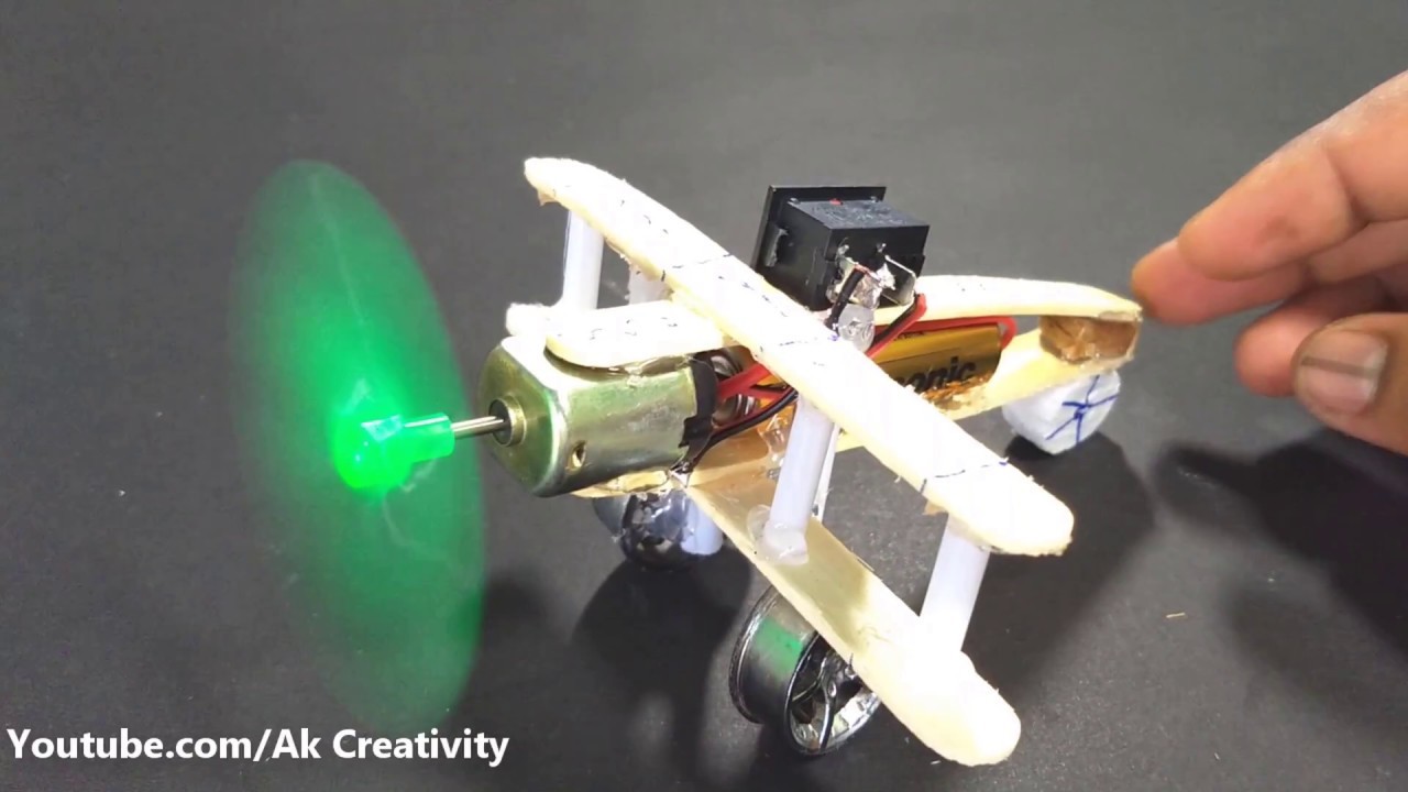 How to Make a Aeroplane With 5v DC Motor | DIY Wooden Plane