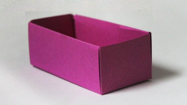 How to make a cardboard box without glue