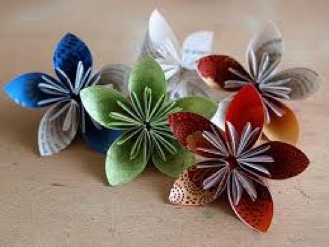 How to make an easy origami flower