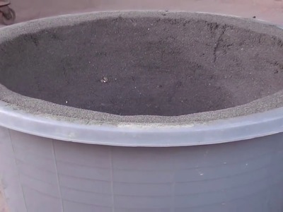 How to make cement pots for plants very easily