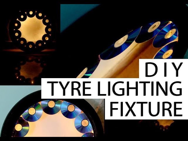 HOW TO MAKE LAMP | DIY | TYRE | RECYCLE | LIGHTING | FIXTURE | CEILING | LAMP | RONAK BALIYANE
