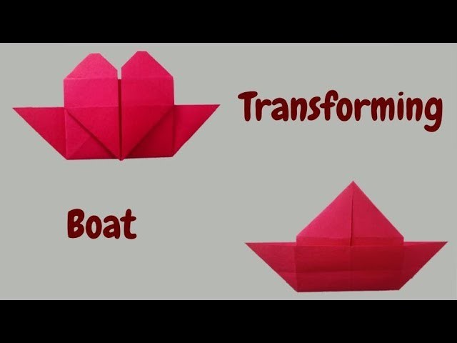 How to Make Origami Heart Boat| Love Boat |Valentine Craft| Paper Boat |Step by Step  Tutorial