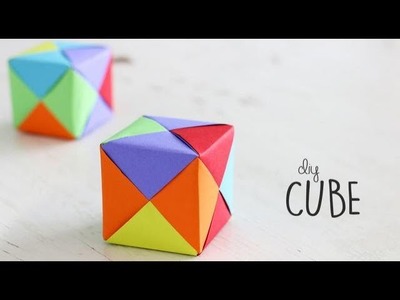 How to make Paper Cube | Paper Craft | DIY Origami Tutorial | Ventuno Art