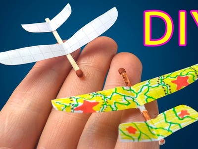 How To Make Small Airplane From Matches - Simple Mini Toy