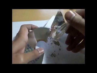 How to recycle CD.DVD to a clear plastic disc for reuse.