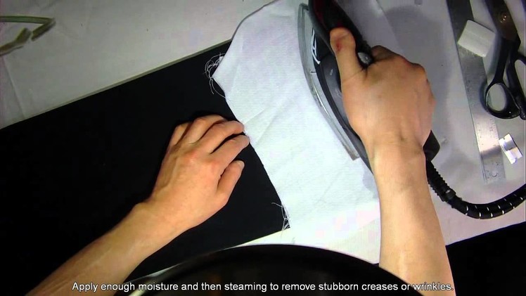 How to remove stubborn creases or wrinkles. 