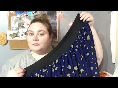 How to sew a plus size pleated maxi skirt