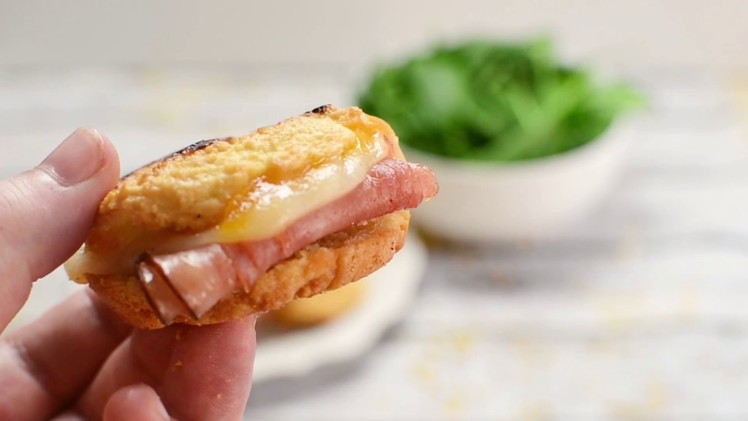 Keto Recipe - Grilled Ham & Cheese Bites