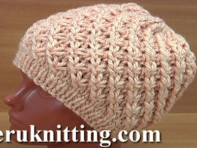 Knitted Star Pattern Hat Tutorial 247