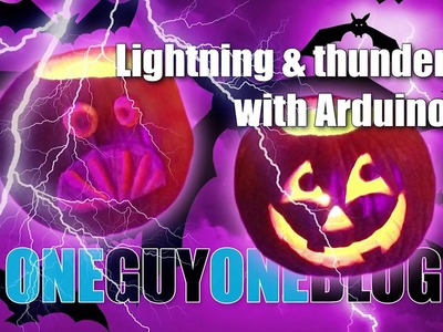 Lightning and thunder Arduino Halloween DIY project
