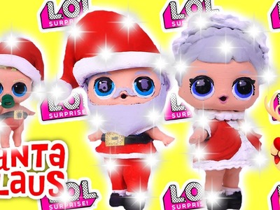 LOL Surprise Dolls CHRISTMAS EDITION Santa CLAUS & Baby Santa Series 3 Custom Doll DIY Toys Tutorial