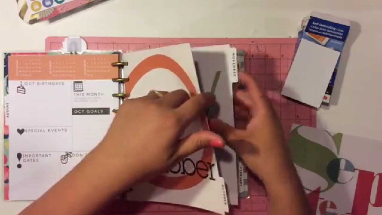 Mambi Planner: How To Laminate Your Planner Tabs