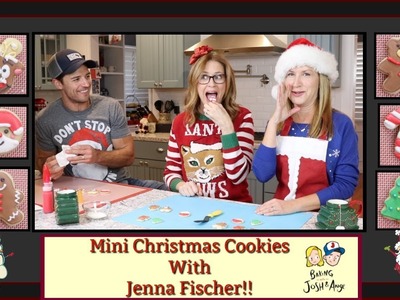 Mini Christmas Cookies With Jenna Fischer! | Baking With Josh & Ange