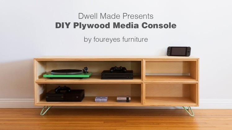Modern DIY Plywood Media Console from | A Dwell Made Project
