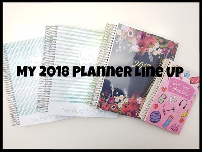 My Planner Line Up for 2018