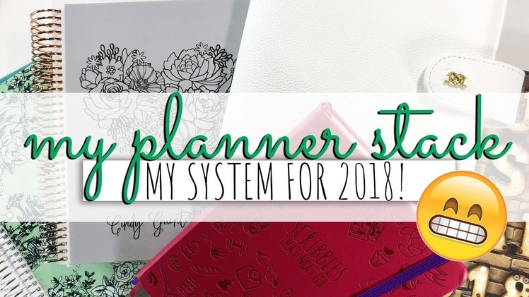 My Planner Lineup for 2018