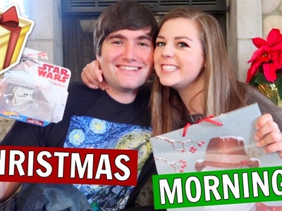 Opening Presents on CHRISTMAS Morning 2017!! Married Gift Swap!