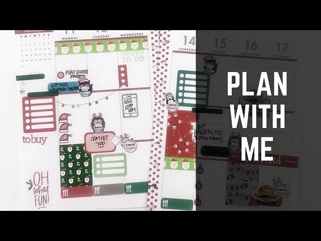 Plan With Me: Dec 11-17, 2017 [Create 365 The Happy Planner® stickers + stamps how to]
