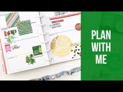 Plan With Me: December 18-24, 2017 [Create 365 mini Happy Planner® stickers How To]