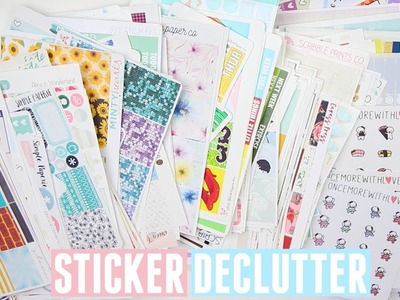 Planner Sticker Decluttering!