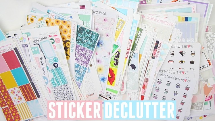 Planner Sticker Decluttering!
