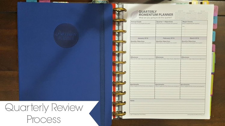 Quarterly Review Process| Powersheets, Momentum Planner, & Passion Planner