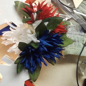 Red, white and blue wreath