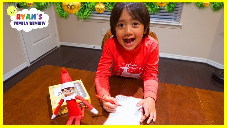 Ryan writes a letter to Santa for Presents he wants for Christmas!