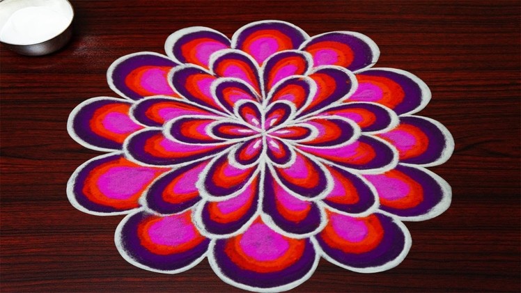 Simple rangoli designs with 5x3 dots || beautiful kolam designs || latest muggulu designs