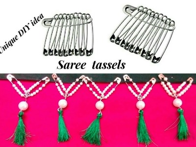 Unique DIY idea | Saree tassels making with safety pins