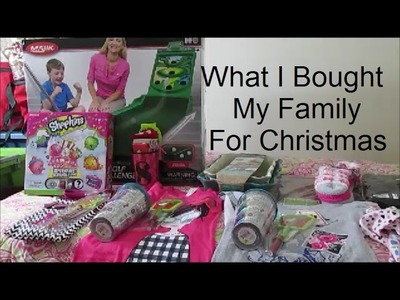 What I Bought My Family For Christmas! 2016