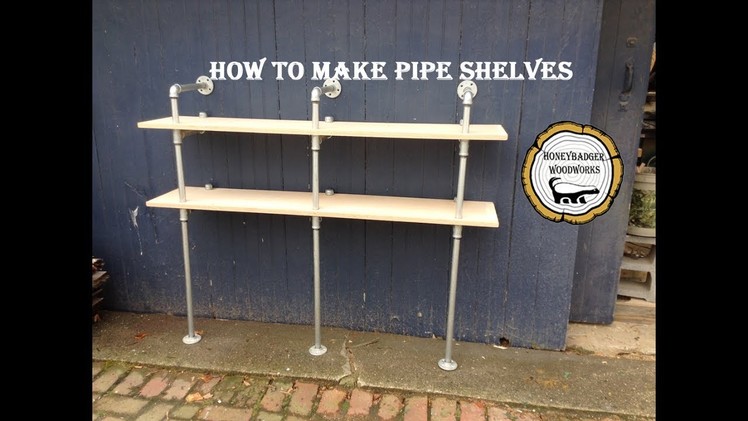 Woodworking : Custom DIY Shelves. Pipe Shelves. How-To