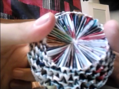 3D Origami Basket in 8 Minutes