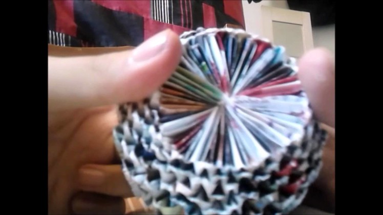 3D Origami Basket in 8 Minutes