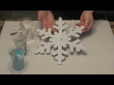 (51) Acrylic Dip Technique on Snowflakes