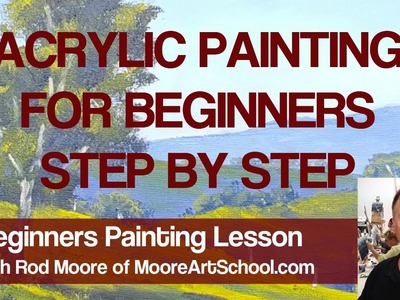 Acrylic Painting For Beginners Step By Step #MooreMethod