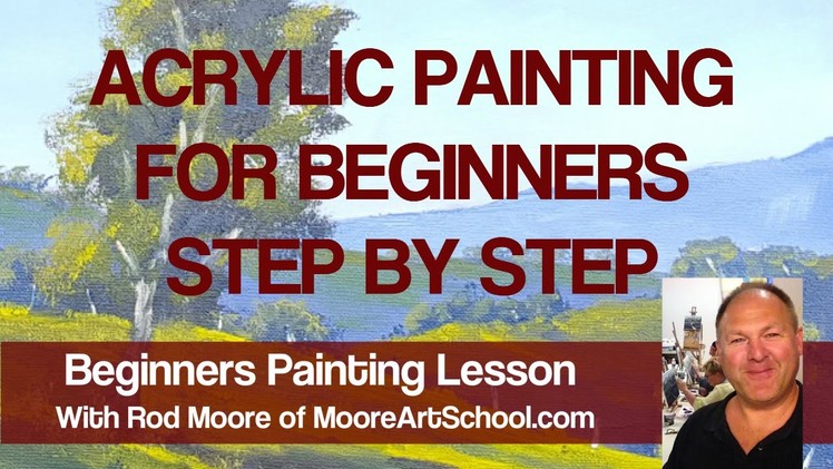 Acrylic Painting For Beginners Step By Step #MooreMethod