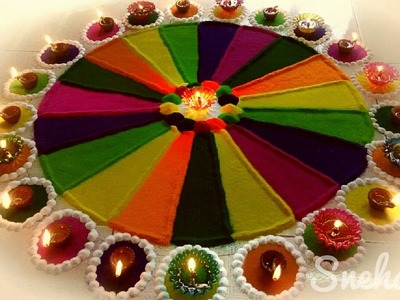 Beautiful Multicoloured Rangoli | Diwali Special | Ep.11