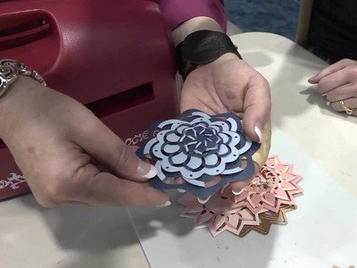 CHA 2012 - Spellbinders Demos Cut Fold and Tuck Die Cuts for Intricate Shapes