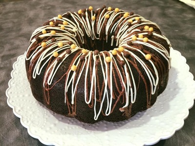 Chocolate Bunt Cake with Cream Cheese Filling