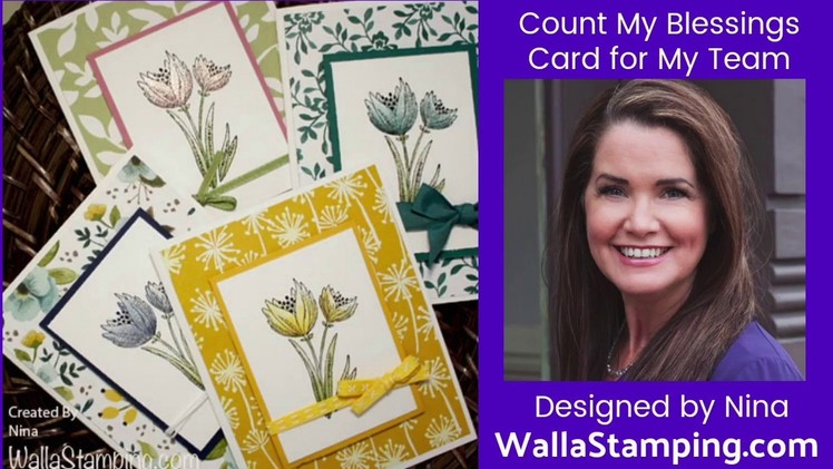 Count My Blessings Card I made for my Walla Stamping Team