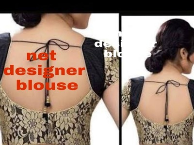 Designer blouse with back open