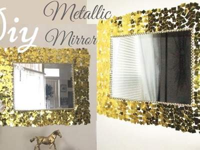 Diy Metallic Gold Wall Mirror Decor Easy Craft Idea For Creating an Awesome Wall Decor