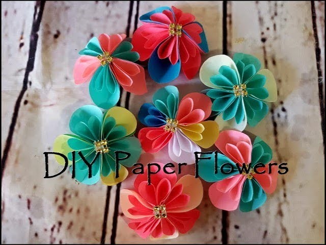 DIY Paper Flower origami | Paper flower wall decoration