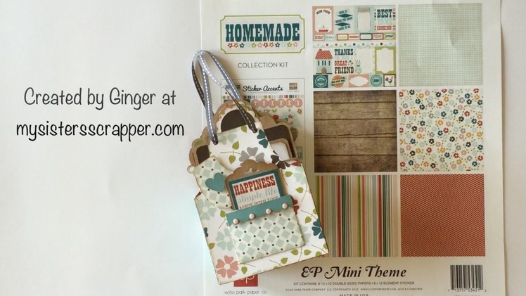 Echo Park Homemade Apron Box and Tags