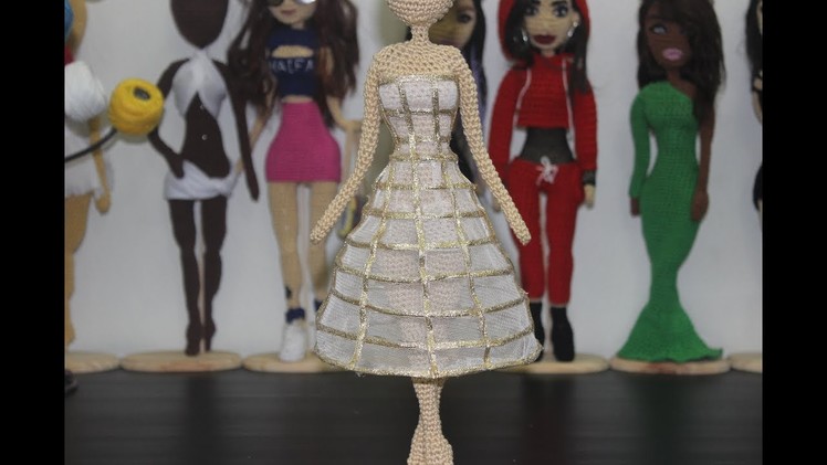 How To - Cage Dress (Doll Size) - hoop skirt