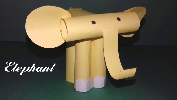 How to make a paper Elephant for kids.DIY Easy Elephant tutorial.Paper crafts.E for Elephant