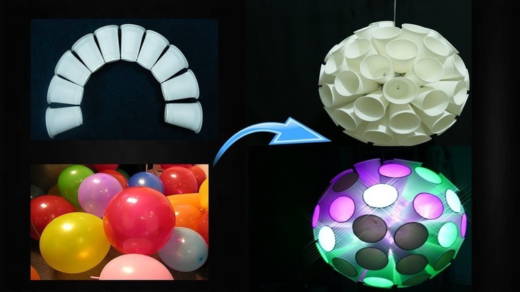 HOW TO MAKE A SPARKLE BALL  And LED lights - Drngo