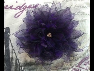 How to make an Organza Flower (step by step)